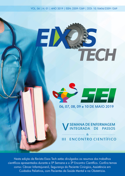 					View Vol. 6 No. 1 (2019): Edição Especial - V Semana de Enfermagem Integrada
				